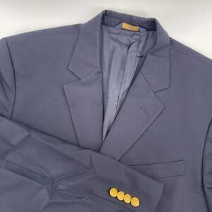 Brooks Brothers 346 Navy Blue Blazer Gold Buttons Classic Mens Size‎ 42R